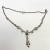 NICKY BUTLER STERLING UNUSUAL FESTOON DRAPE MOONSTONE, GARNET 17 NECKLACE