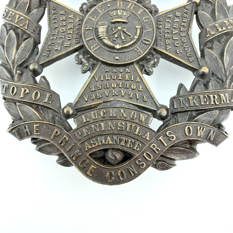 BRITISH MILITARY CAP BADGE, Rifle Brigade, The Prince Consort's Own, 1910-1937