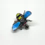 Alice Caviness Brooch Sterling Silver Enamel Marcasite Bumble Bee Germany