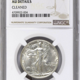 1944 - USA - Walking Liberty - Half Dollar 50C - AU Details Cleaned !!!!