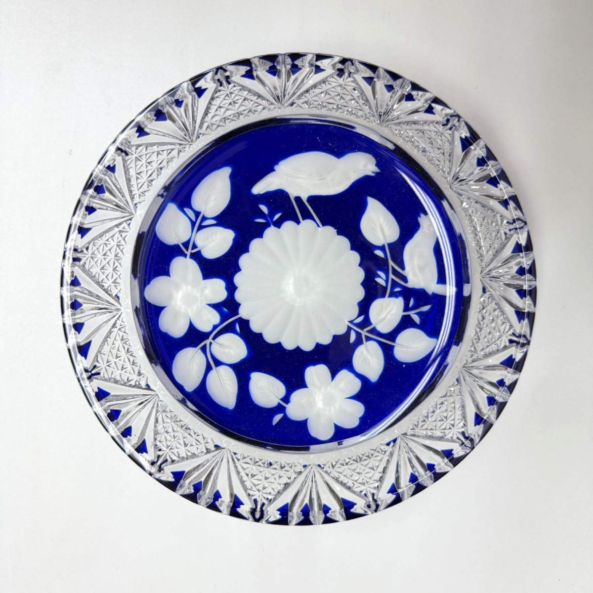 Vintage Brown 1974 Royale Germania Crystal Limited Edition Birds Plate 6.2"