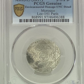 AH1315 (1897) PCGS Genuine 2-1/2 D UNC Detail Morocco