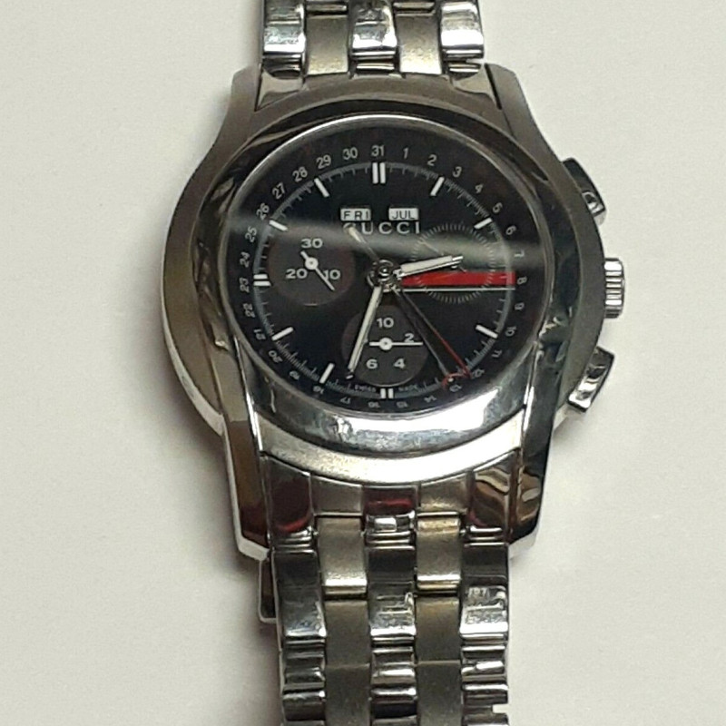 GUCCI CHRONO DAY DATE BLACK QUARTZ GUCCI CHRONO DAY DATE BLACK QUARTZ