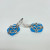 Jenavi Turquoise and Sterling Silver Earrings Vintage Jenavi Turquoise and Sterling Silver Earrings Vintage