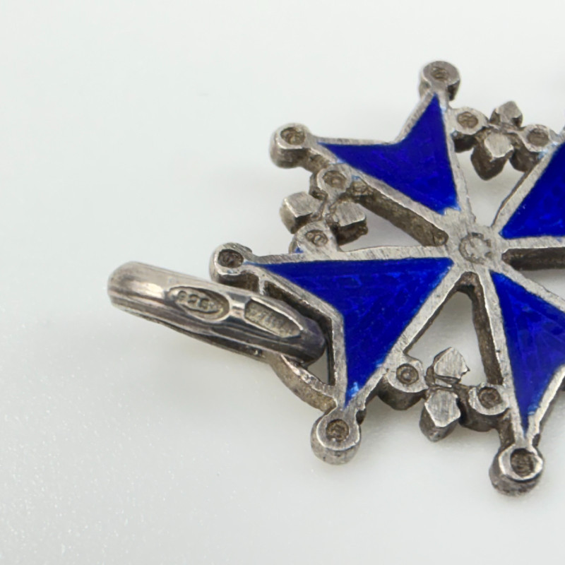 Vintage Huguenot Protestant Church Symbol Dove Royal Society Charm Fob Pendant