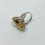 Yellow Citrine Rhodium Over 925 Silver Ring