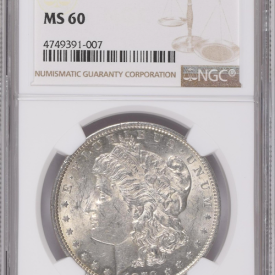 NGC MS 60 $1, 1879 O  MORGAN DOLLAR
