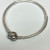 Authentic Pandora Pave HEART MOMENTS Charm bracelet 18cm CZ clip logo Silver AL