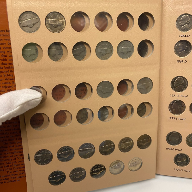 Jefferson Nickels Dansco Album with Proofs #8113 - 1938 to 2005 - No Coins Jefferson Nickels Dansco Album with Proofs #8113 - 1938 to 2005 - No Coins