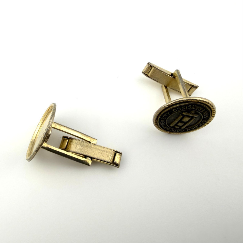 Vintage Cufflinks with Seal Golden Gate University, San Francisco, California