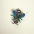 Vintage Sterling Silver & Enamel Bee Pin With Marcasite & Ruby Stone Eyes