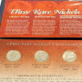 Three  Rare Nickels Collection Liberty, Buffalo, Jefferson Silver War