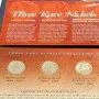 Three  Rare Nickels Collection Liberty, Buffalo, Jefferson Silver War