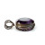 925 Sterling Silver Vintage Real Dark Purple Oval Amethyst Gemstone Pendant