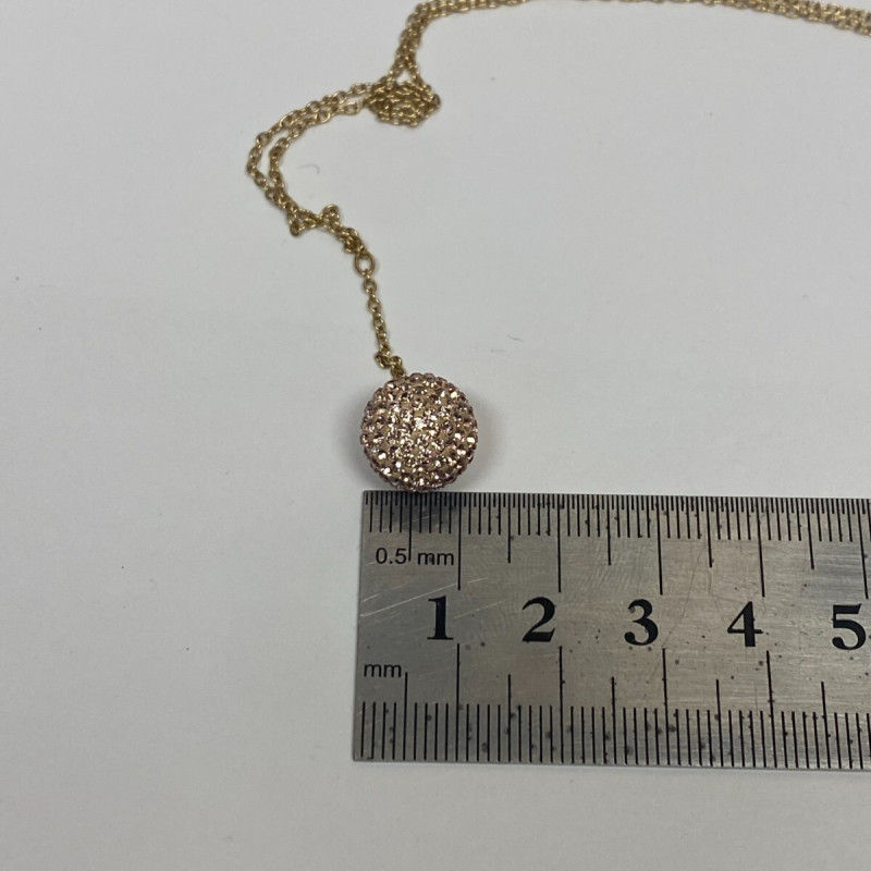 SWAROVSKI CRYSAL BALL Pendant Necklace 18" SWAROVSKI CRYSAL BALL Pendant Necklace 18"