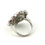 Cocktail Party Round Flower Fashion Shining Ring 925 Silver Size 6.5