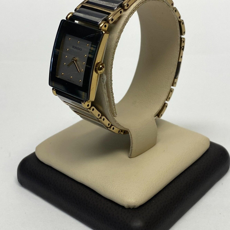 Rado DiaStar Woman’s Watch White Ceramic Yellow Gold Tone