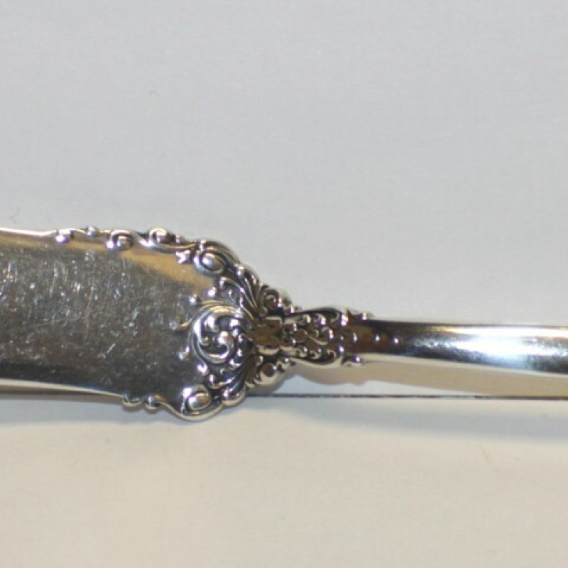Antique Designed Solid Sterling Silver, Cheese Knife. 7 Inches