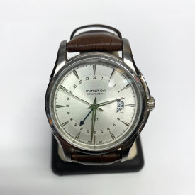 Hamilton Jazzmaster Traveler GMT Men's White Dial/Steel Case