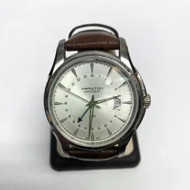 Hamilton Jazzmaster Traveler GMT Men's White Dial/Steel Case