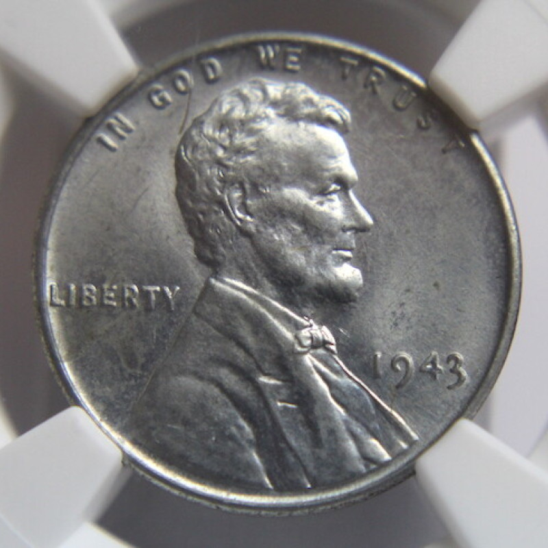 1943 NGC MS 63 LINCOLN WHEAT 1C  1943 NGC MS 63 LINCOLN WHEAT 1C