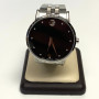 Movado Museum Man's Classic 1/20 CT. T.W. Diamond Watch with Black Dial, 40 mm