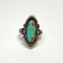 Vintage Sterling Silver 925 Navajo Turquoise Ring Size 5.5