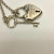 Rare Tiffany & Co Silver Heart Arc Padlock Charm and Key Necklace, 16 Inches Rare Tiffany & Co Silver Heart Arc Padlock Charm and Key Necklace, 16 Inches