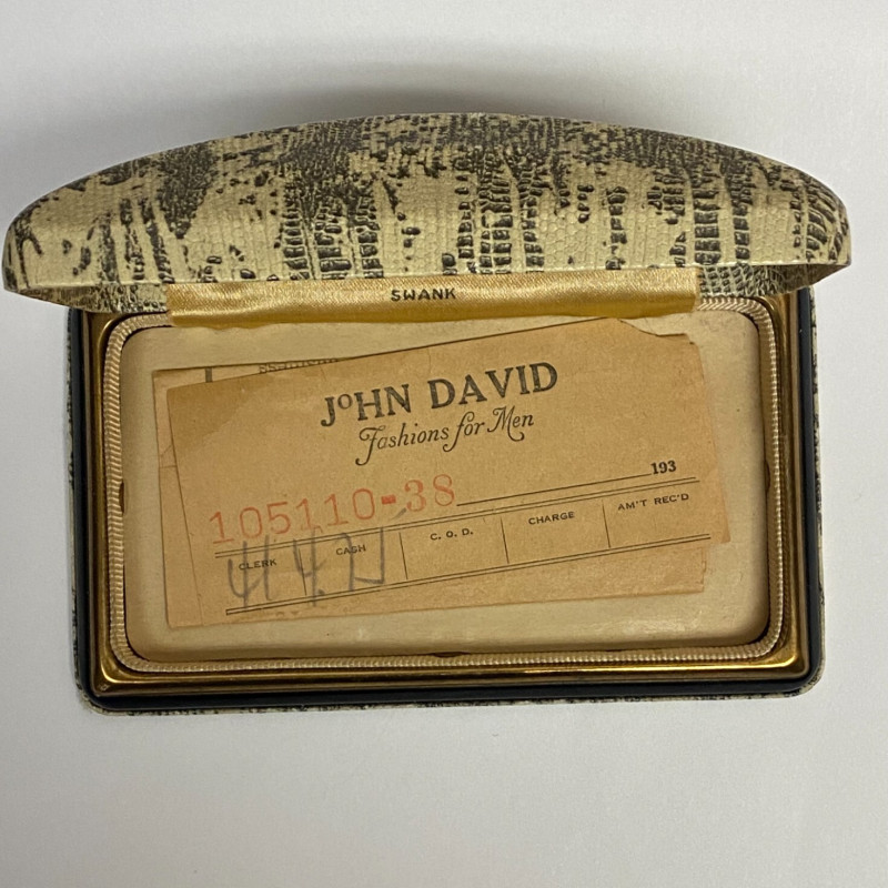 Vintage Gillette Pocket Edition Safety Razor Original Cases, John David Receipt Vintage Gillette Pocket Edition Safety Razor Original Cases, John David Receipt