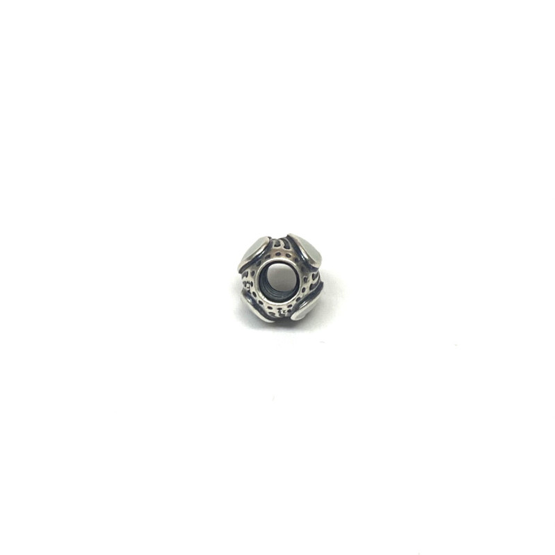 Pandora Silver Enamel Light Grey Hearts Bead 790591 Pandora Silver Enamel Light Grey Hearts Bead 790591