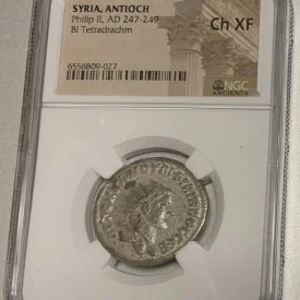 SYRIA ANTIOCH Philip II AD 247-249 BL Tetradrachm