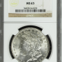 $1 1896 NGC MS 63 $1 Morgan Silver Dollar #I