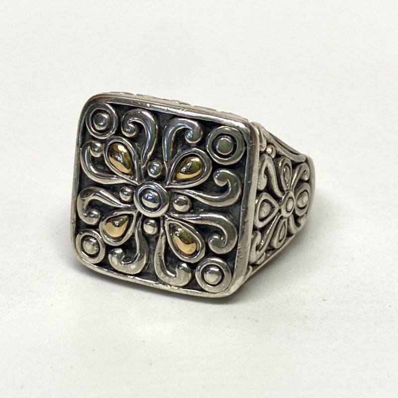 ANGELA BY JOHN HARDY STERLING SILVER 14K GOLD RING ANGELA BY JOHN HARDY STERLING SILVER 14K GOLD RING
