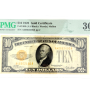 1928 $10 Gold Certificate Yellow Seal AA Block PMG 30 VF - serial # A46662400A