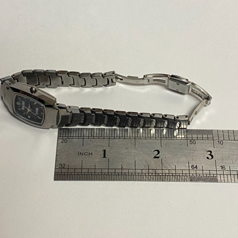 RADO Jubilee Women's Watch with Diamonds And Sapphire Glass, Dark Silver Tone