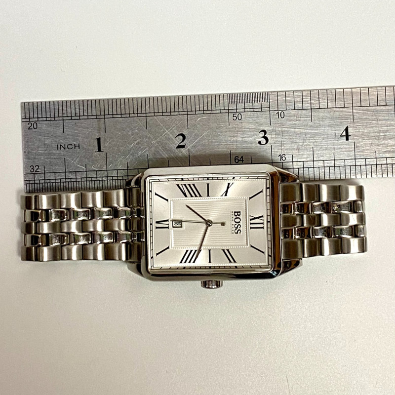 Vintage Hugo Boss Rectangular Silver Dial Quartz