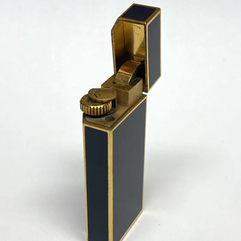 Vintage Cartier lighter Silver Lacquer Gold Plated 1970s