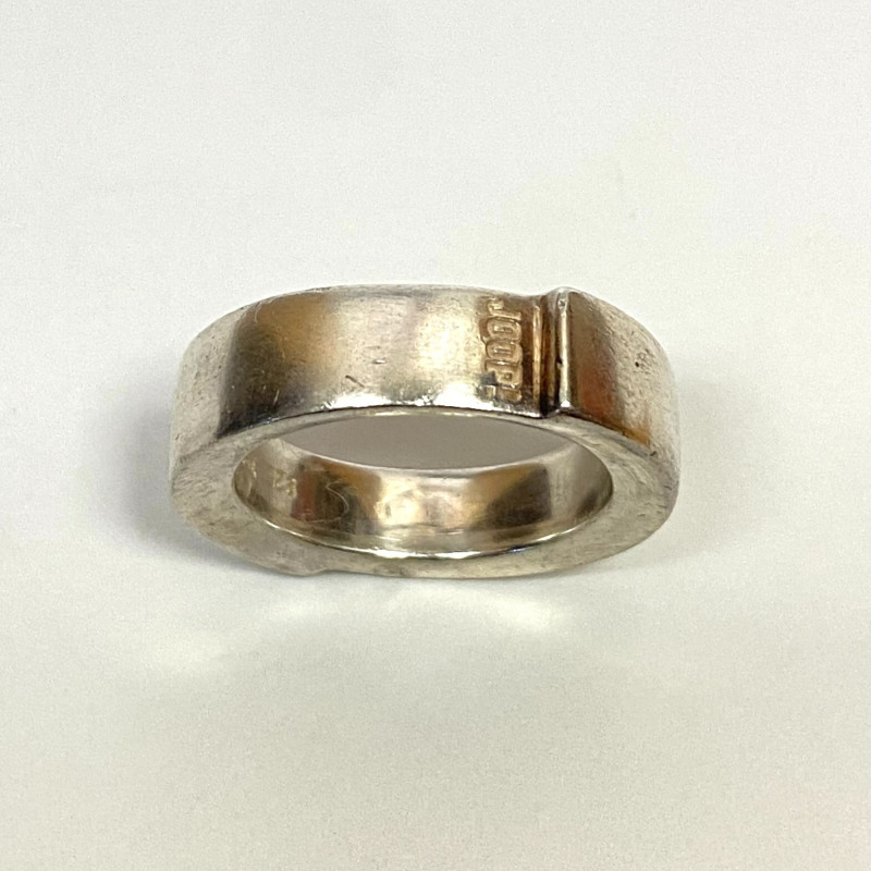 Ring JOOP Plain 925 Sterling Silver Ring PvS 55, Size 7