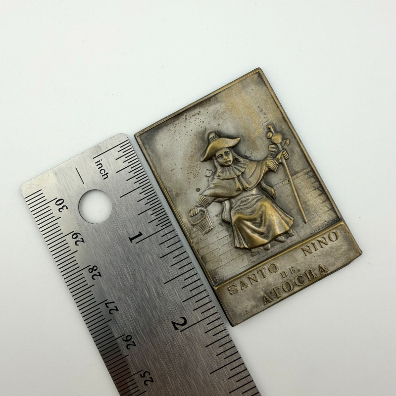 Made in italy relief bronze plaque El Santo Niño de Atocha