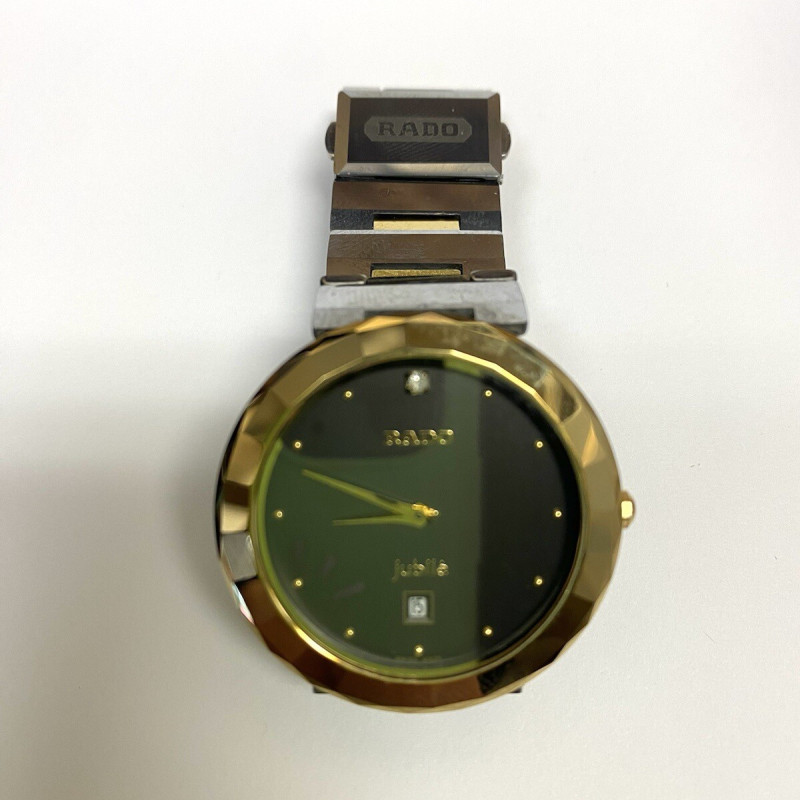Rado Jubile Gold Plated Bezel Hi Tech Ceramic Scratch Proof Water Sealed Watch