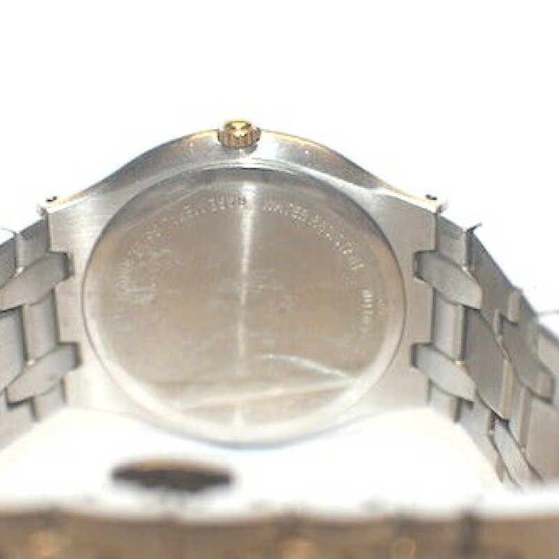 Wittnauer White Dial Date Gold Electro Plated Diamond Bezel Stainless Watch Wittnauer White Dial Date Gold Electro Plated Diamond Bezel Stainless Watch