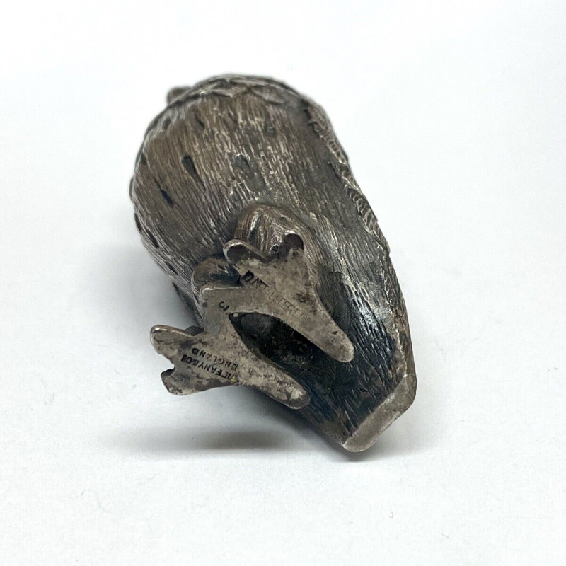 Collectible Vintage Owl Figurine Orange Eyes