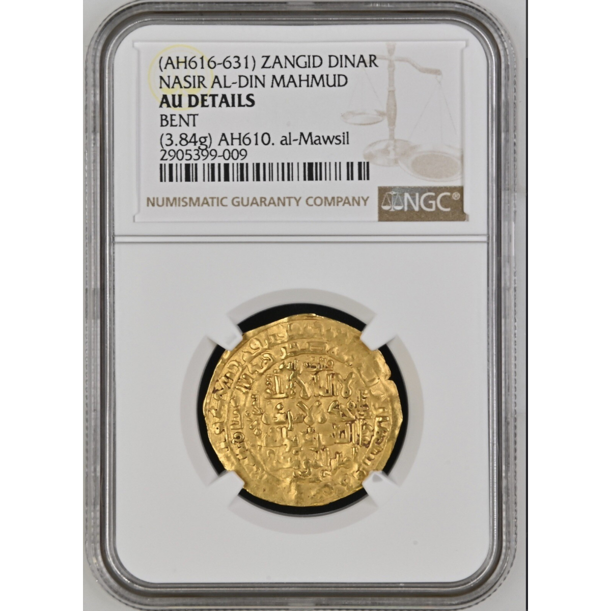 AH616-631 ZANGID NASIR AL-DIN MAHMUD NGC AU Details