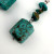 Vintage Navajo Style Natural Turquoise Beaded Dangle Earrings