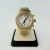 Techno Mania Real Diamond Bezel Chronograph Gold Stainless Steel Watch