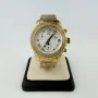 Techno Mania Real Diamond Bezel Chronograph Gold Stainless Steel Watch
