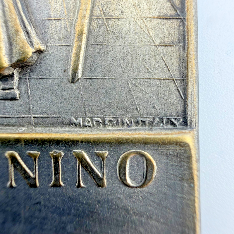 Made in italy relief bronze plaque El Santo Niño de Atocha