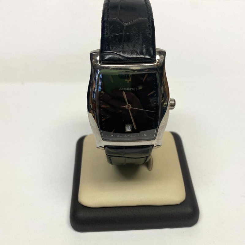 Bulova A3 Accutron Sapphir Crystal Black/Leather Watch