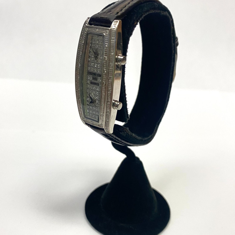 TECHNO COM BY KC Diamond Watch Japan Unusual Shape Pink Ladies Watch