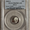 2005-S ROOSEVELT DIME SILVER PROOF PCGS GRADED PR69DCAM